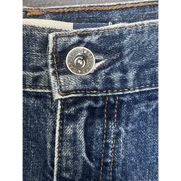 VTG Gap Upcycled Denim & Brown Fringe Skirt Women Sz 16 Western Cowgirl USA - Picture 8 of 11